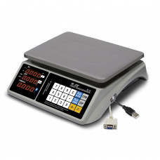 Trading table scales M-ER 328 C-15.2 LED with RS-232 and USB without battery