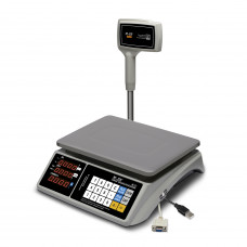 Trading table scales M-ER 328 ACPX-32.5 "TOUCH-M" LED RS232 and USB