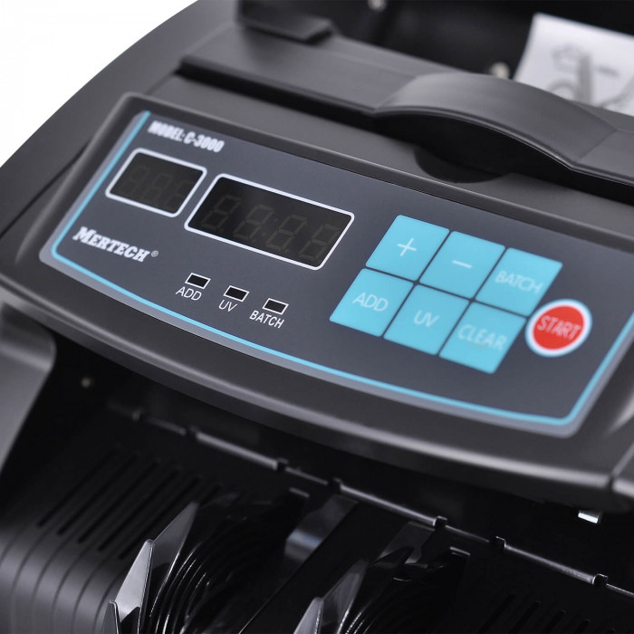 Multi-currency Banknote Counter MERTECH C-3000 Black
