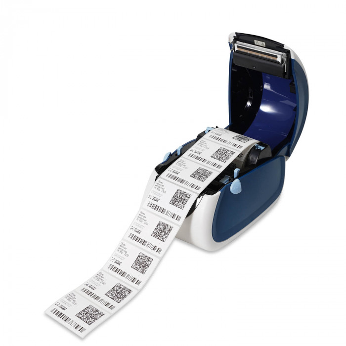 MERTECH LP80 EVA Self-adhesive Label Thermal Printer RS232-USB White & blue
