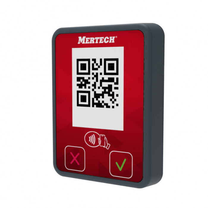 MERTECH Mini SBP Payment Terminal with NFC Grey/Red