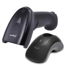 MERTECH CL-2210 BLE Dongle USB Black Wireless Barcode Scanner with Cradle Stand