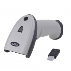 MERTECH CL-2210 BLE Dongle P2D USB White Wireless Barcode Scanner with Cradle Charging and Communication Stand