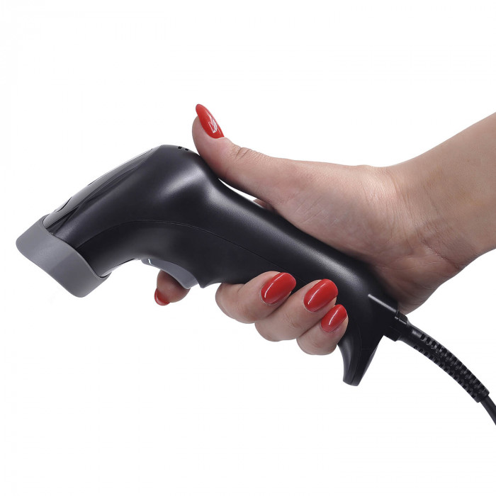 MERTECH 1300 GS P2D Wired Barcode Scanner black 3 m cable
