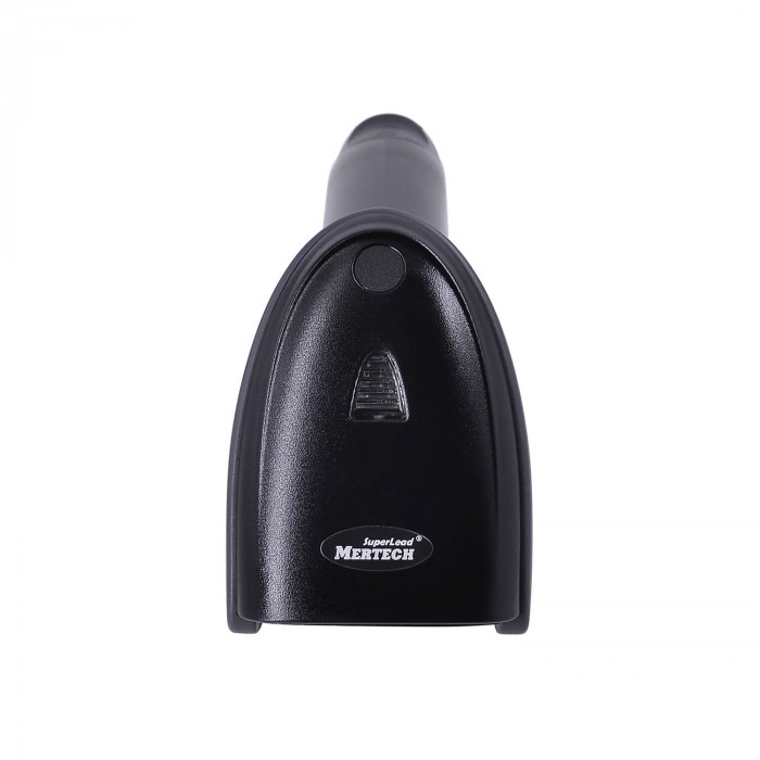 MERTECH CL-2210 BLE Dongle P2D USB full black Wireless Barcode Scanner with Charging and Communication Stand