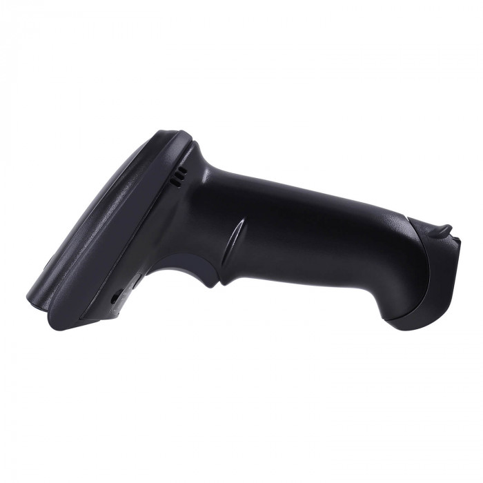 MERTECH CL-2210 BLE Dongle P2D USB full black Wireless Barcode Scanner with Charging and Communication Stand