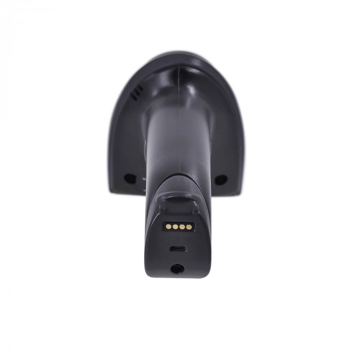 MERTECH CL-2210 BLE Dongle P2D USB full black Wireless Barcode Scanner with Charging and Communication Stand
