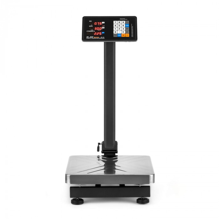 Trading floor scales M-ER 333 ACP-60.10/20 TRADER with calculation. Cost of LED with RS-232
