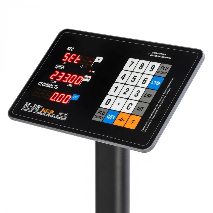 Trading floor scales M-ER 333 ACP-60.10/20 TRADER with calculation. Cost of LED with RS-232