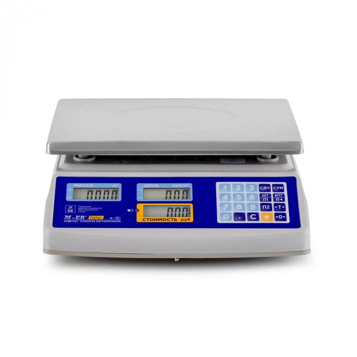 Trading table scales M-ER 329 AC-15.2 IP68 Fisher LC