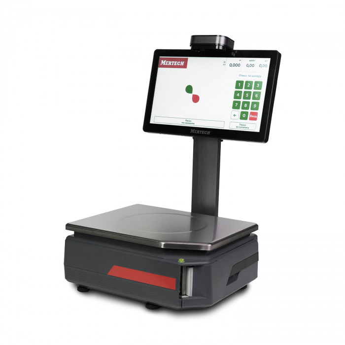 Scales with label printing M-ER 722 PM-15.2 (VISION-AI 14, USB, Ethernet, Wi-Fi)