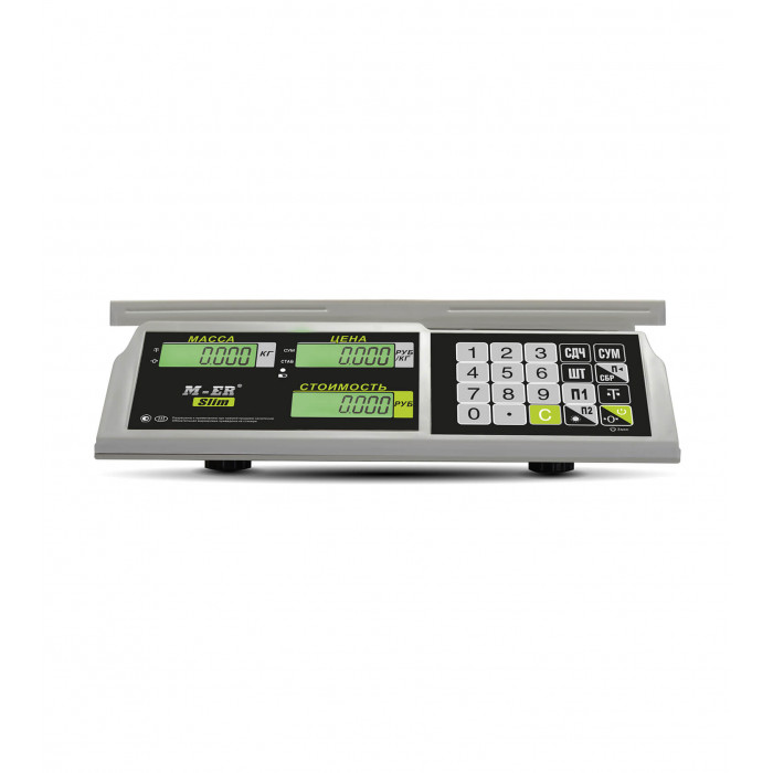 Trading Table Scales M-ER 326 AC-32.5 Slim LCD White