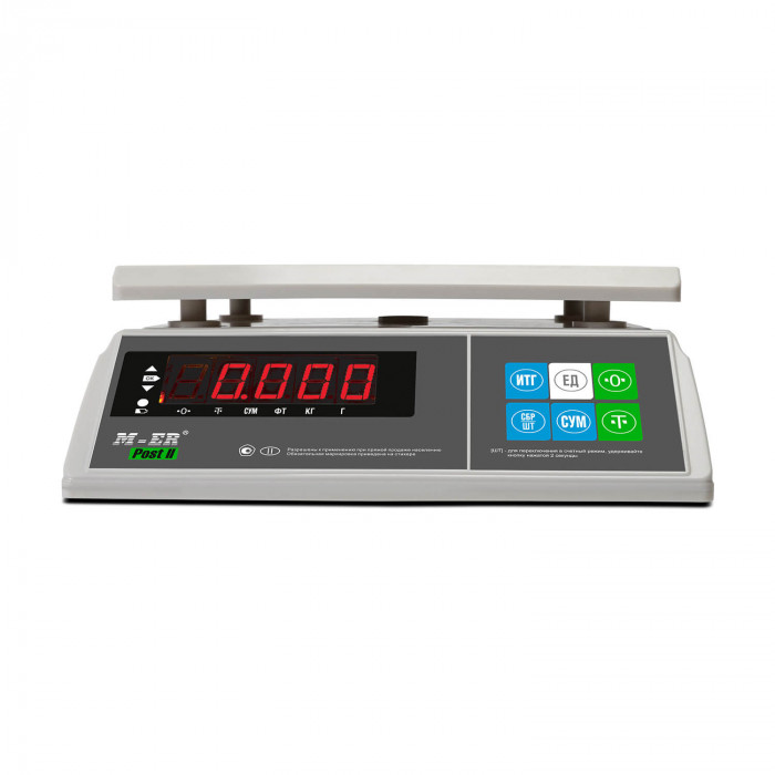 Batch scales M-ER 326 AFU-15.1 Post II LED RS-232