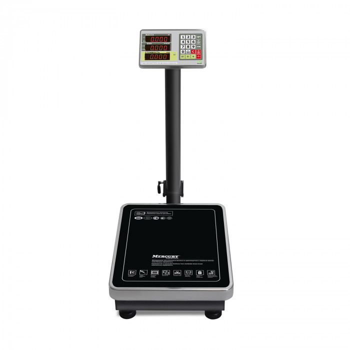 Commercial floor scales M-ER 335 ACLP-150.20 TURTLE with LED cost calculation