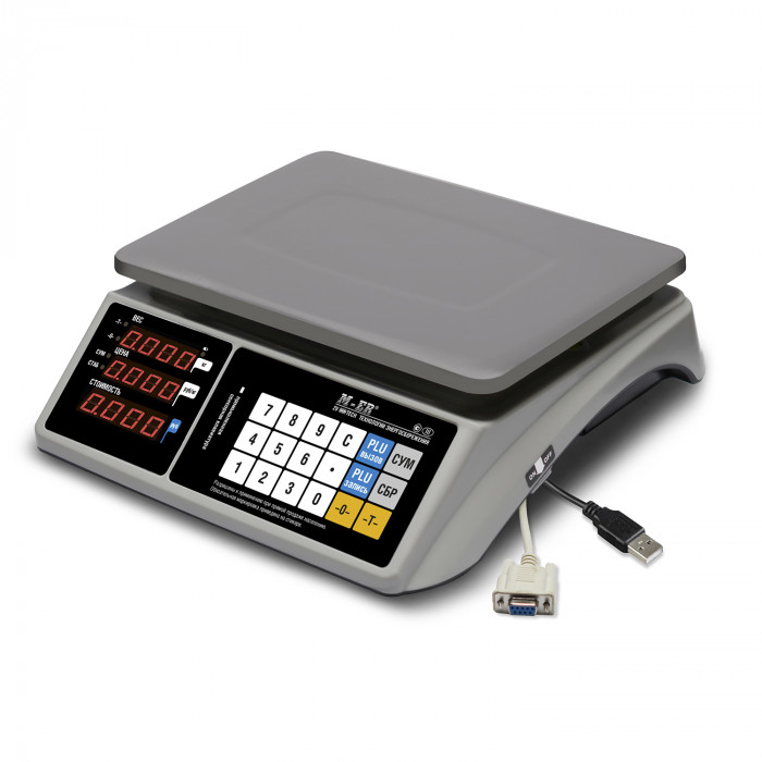 Trading Table Scales M-ER 328 AC-15.2 TOUCH-M LED RS232 and USB